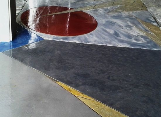 Photo of Stain Installation